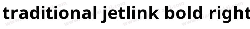 traditional jetlink bold right pop字体转换
